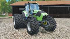 Deutz-Fahr 7250 TTV Agrotron rear twin wheels for Farming Simulator 2015