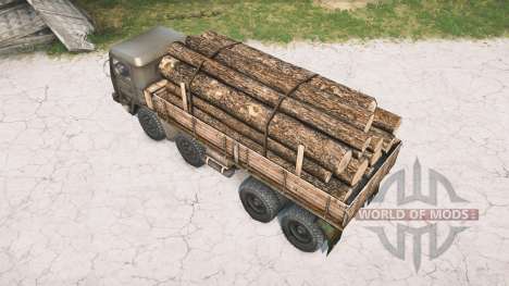 KrAZ-2E-6305 for Spintires MudRunner