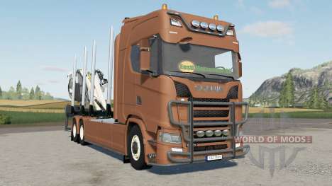 Scania S 730 timber truck for Farming Simulator 2017
