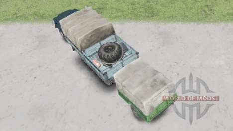GAZ-53 half-track for Spin Tires