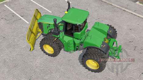 John Deere 9620R with silage blade for Farming Simulator 2017
