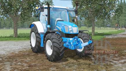 New Holland T6.160 colored in ford colors for Farming Simulator 2015