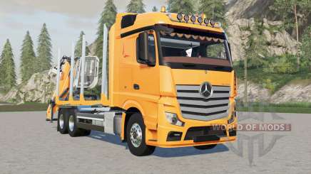 Mercedes-Benz Actros forestry truck for Farming Simulator 2017