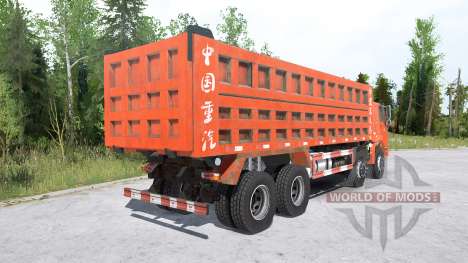 Howo 8x8 dump truck 2008 for Spintires MudRunner