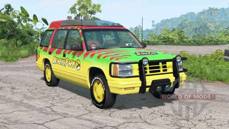 Gavril Roamer Tour Car Jurassic Park v4.2 for BeamNG Drive