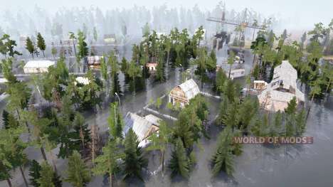 Flooded village for Spintires MudRunner