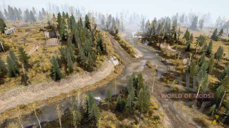 The sandy spit of the river for Spintires MudRunner