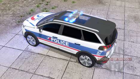 Peugeot 5008 Police National for Farming Simulator 2017