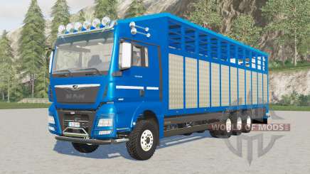 MAN TGX Livestock Truck increased load capacity for Farming Simulator 2017