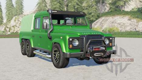 Land Rover Defender 110 6x6 Double Cab Pickup for Farming Simulator 2017