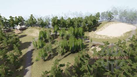 Village by the river for Spintires MudRunner