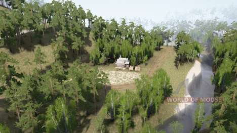 Village by the river for Spintires MudRunner