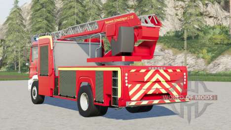 MAN TGM Fireman Ladder Truck for Farming Simulator 2017