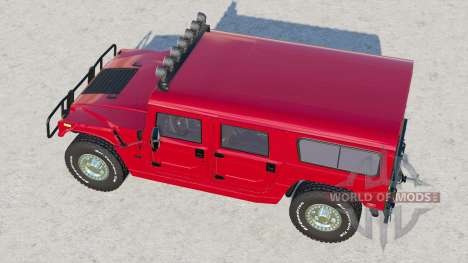 Hummer H1 Alpha Wagon 2005〡crimson red for Farming Simulator 2017