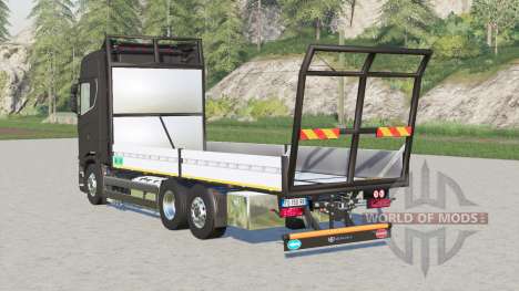 Scania S-series Highline〡platform for bale for Farming Simulator 2017