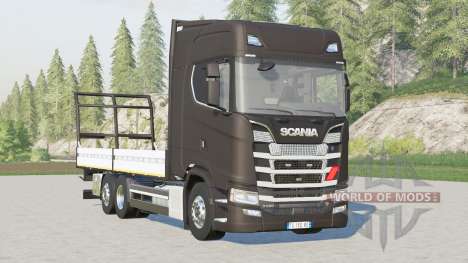 Scania S-series Highline〡platform for bale for Farming Simulator 2017