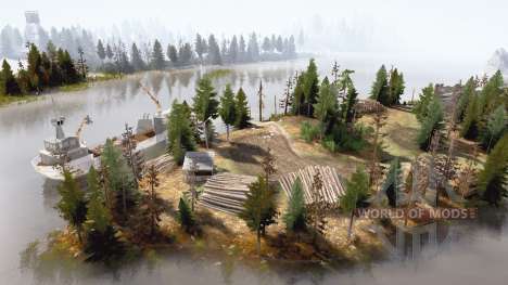 River and bridge for Spintires MudRunner