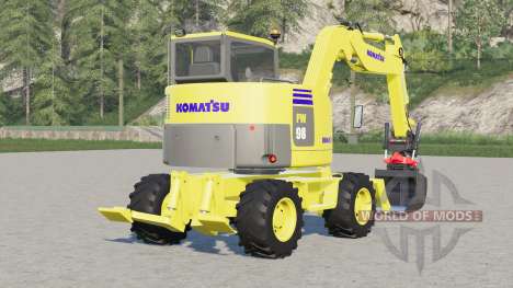 Komatsu PW 98 for Farming Simulator 2017