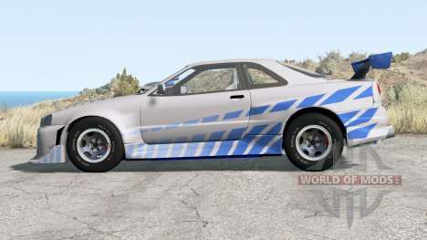 Nissan Skyline GT-R (R34) 2 Fast 2 Furious for BeamNG Drive