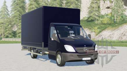 Mercedes-Benz Sprinter 4x4 pritschenwagen long〡with autoload pallets & bales v1.3 for Farming Simulator 2017