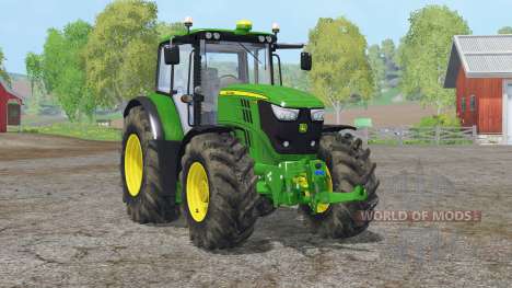 John Deere 6170M〡movable rear attacher for Farming Simulator 2015