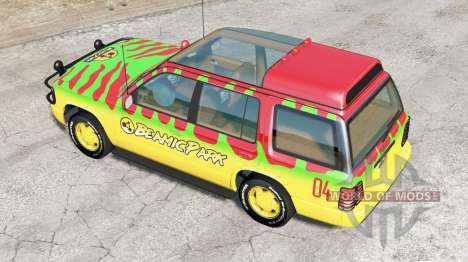 Gavril Roamer Tour Car Jurassic Park v5.0 for BeamNG Drive