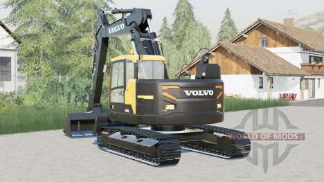 Volvo ECR145EL〡with or without blade for Farming Simulator 2017