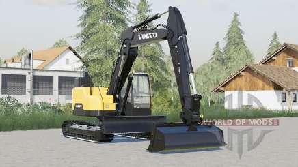 Volvo ECR145EL〡with or without blade for Farming Simulator 2017