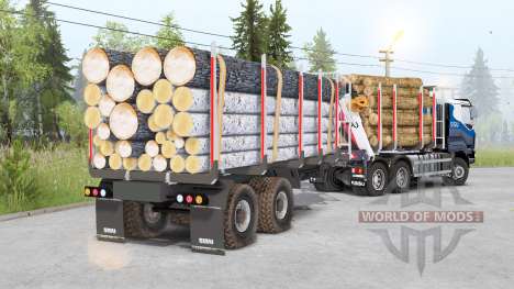 Sisu C600 Timber Truck v1.2 for Spin Tires