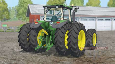 John Deere 8530〡weights to the rear wheels for Farming Simulator 2015