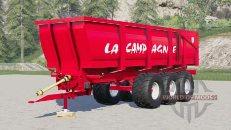 La Campagne three-axle dump trailer for Farming Simulator 2017