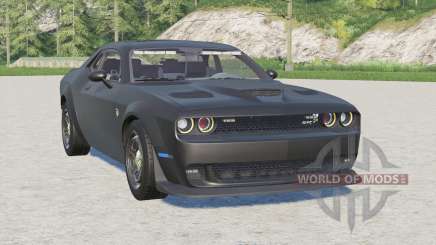 Dodge Challenger SRT Hellcat Widebody (LC) 2018〡Pursuit Unmarked for Farming Simulator 2017