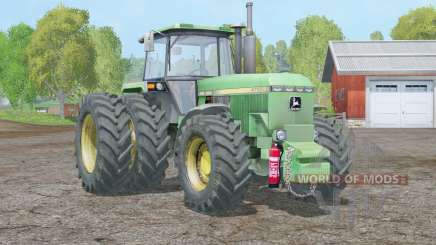 John Deere 4755〡dual rear wheels for Farming Simulator 2015