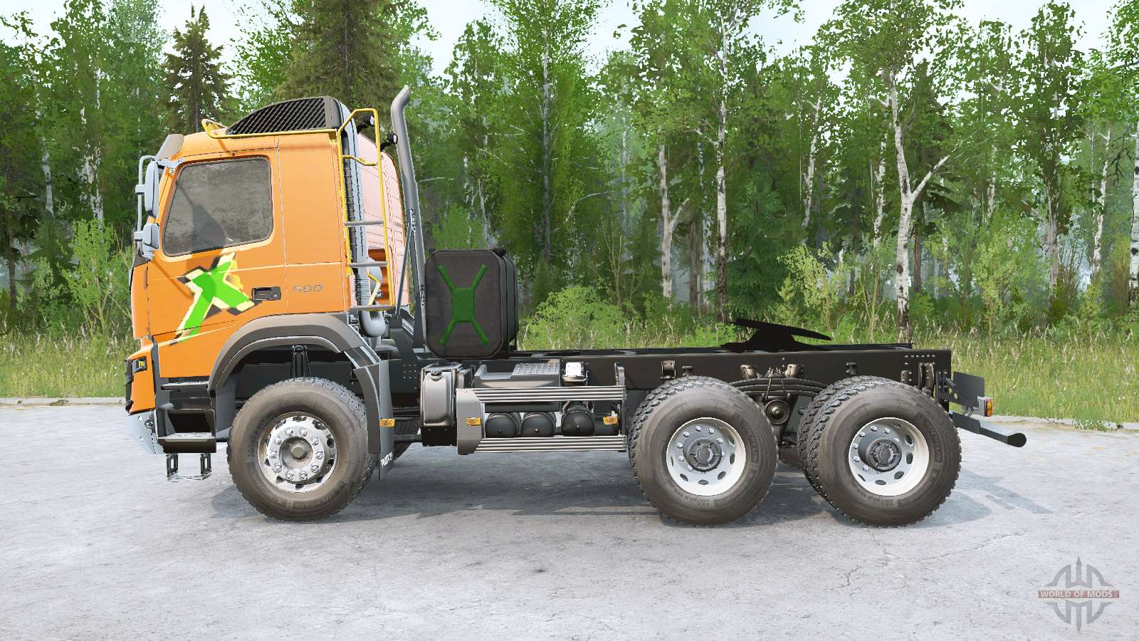 Volvo FMX 500 6x6 for Spin Tires