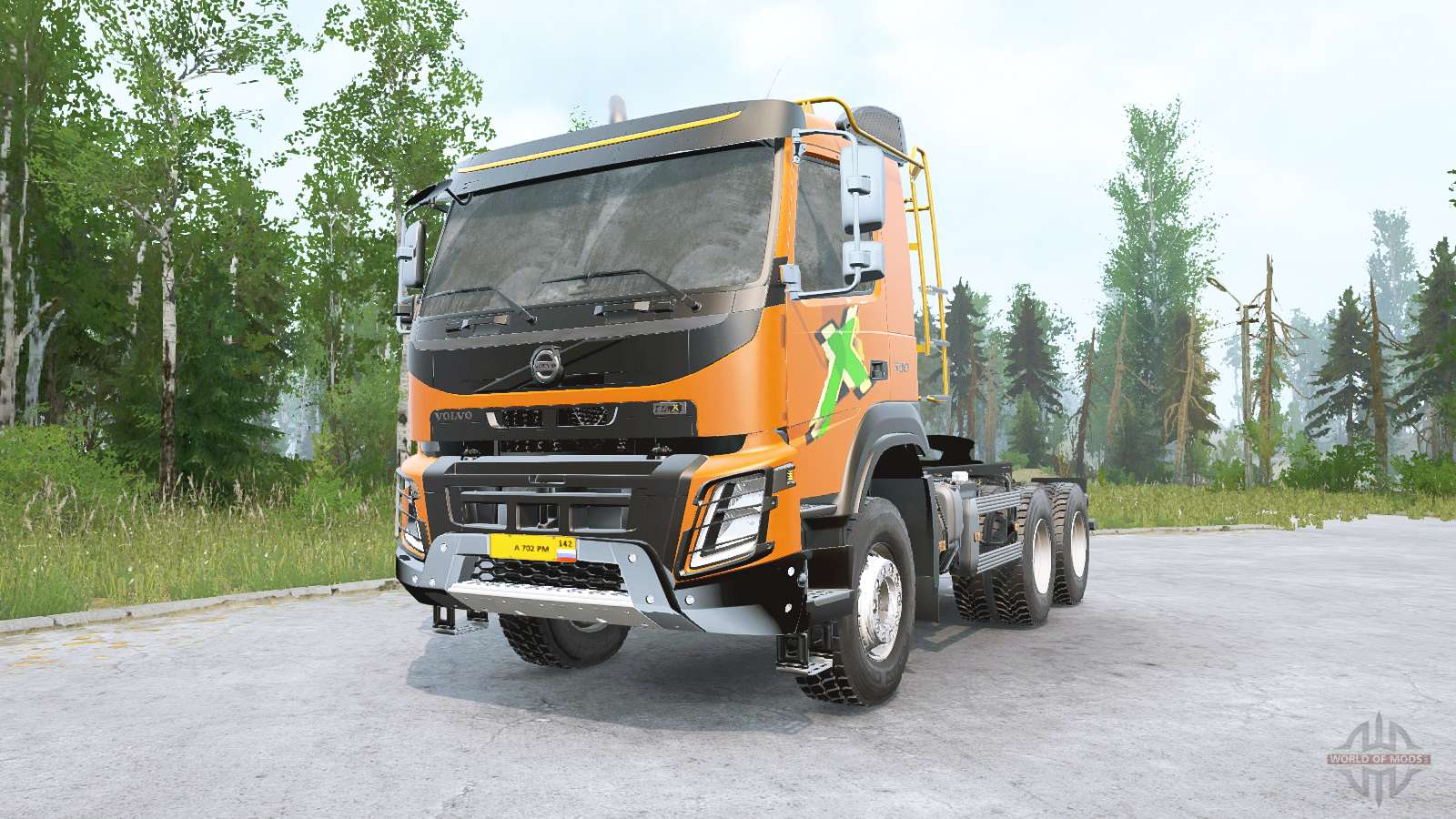Volvo FMX 500 6x6 tractor Day Cab v2.0 for MudRunner