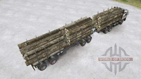 Volvo F12 Timber Truck for Spintires MudRunner