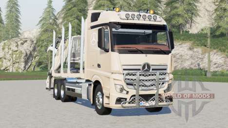Mercedes-Benz Actros Timber Truck〡visual extras for Farming Simulator 2017