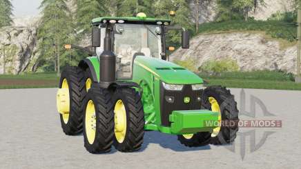 John Deere 8R series〡real wheels configurations for Farming Simulator 2017