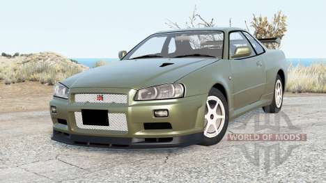 Nissan Skyline GT-R V-spec II (BNR34) 2002 for BeamNG Drive