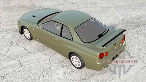 Nissan Skyline GT-R V-spec II (BNR34) 2002 for BeamNG Drive