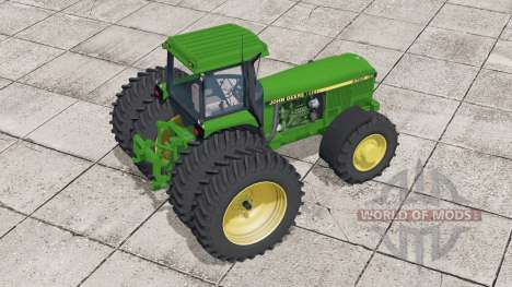 John Deere 4060 series〡selectable wheels for Farming Simulator 2017