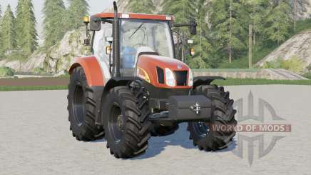 New Holland T6000 series〡includes front weight for Farming Simulator 2017