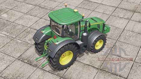 John Deere 8R series〡front hydraulic or weight for Farming Simulator 2017