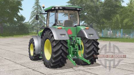 John Deere 8R series〡front hydraulic or weight for Farming Simulator 2017