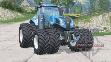 New Holland T8.435〡tire tracks on all wheels for Farming Simulator 2015