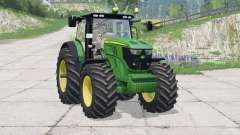 John Deere 6R series〡mirrors adjustable for Farming Simulator 2015