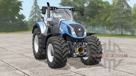 New Holland T7 series〡engine config shows right decal for Farming Simulator 2017