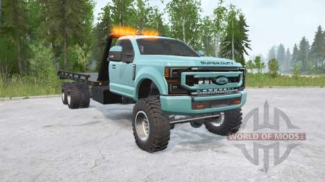 Ford F-350 Regular Cab Rollback Tow Truck for Spintires MudRunner