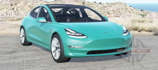 Tesla Model 3 2019 for BeamNG Drive