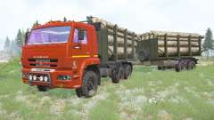 KAMAZ-6522-53〡 with color variants for MudRunner
